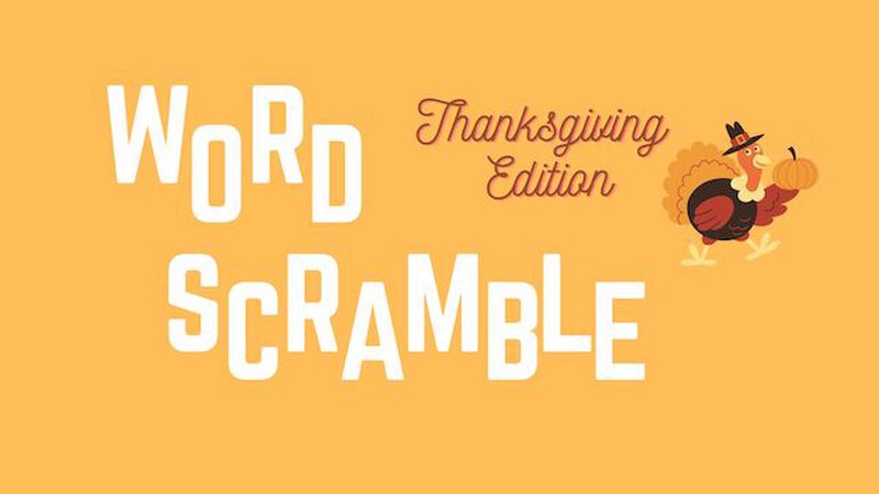 Word Scramble: Thanksgiving Edition